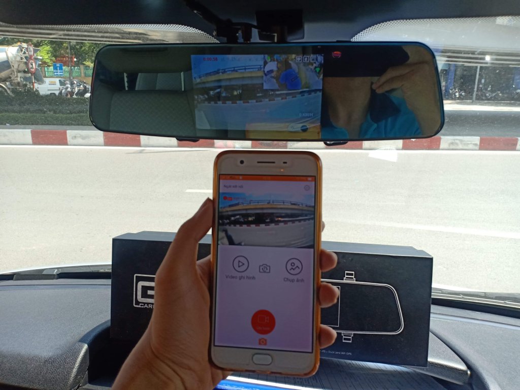 Camera hành trình Gương 2 mắt blurams